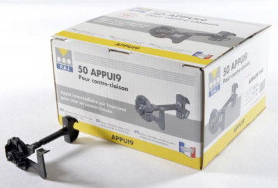 Appui intermédiaire sur tous types de fourrures pour mur en contre-cloison épaisseur de cloison 150 à 175 mm  PIECES ET ACCESSOIRES INDUSTRIELS
