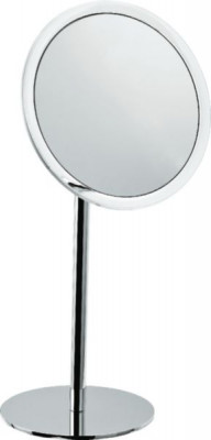 Miroir grossissant à poser rond chromé INDA