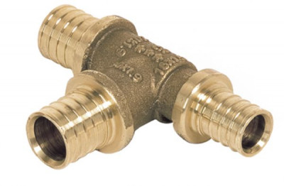 Té à sortie augmentée  en laiton diamètre 16-20 x 16 REHAU CHAUFFAGE