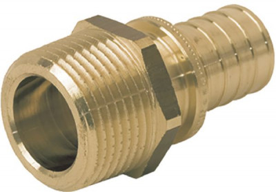 Raccord droit mâle en laiton diamètre 16-15 x 21 REHAU CHAUFFAGE