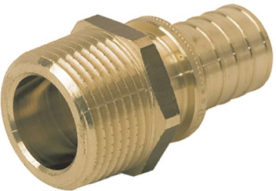 Raccord droit mâle en laiton diamètre 20-15 x 21 REHAU CHAUFFAGE