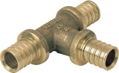 Té égal diamètre  en laiton 32-32 x 32 REHAU CHAUFFAGE