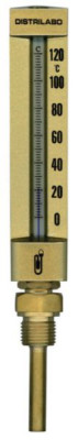Thermomètre Chantier verre rond mod.drt pl.63 m m 15 x 21 -30/+50° DISTRILABO