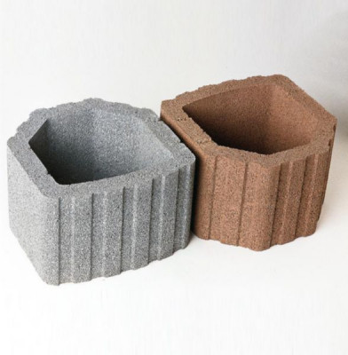 Bac à fleurs Miniflor gris 33 x 33 x 22 cm HEINRICH & BOCK