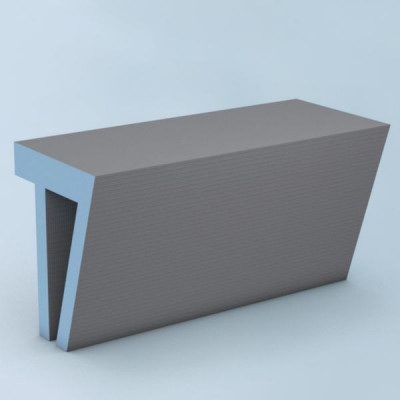 Sanoasa banquette 2 longueur 900mm pan incliné WEDI