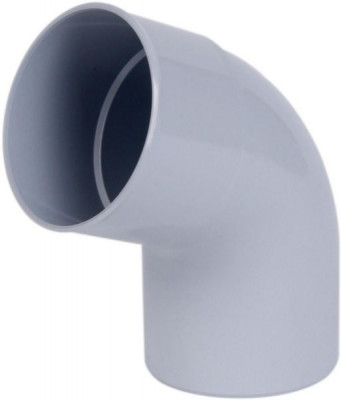 Coude mâle-femelle 67° 30 pour gouttière de 33 PVC gris diamètre 100 mm NICOLL