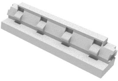 Ecorupteur longitudinal pour plancher sur vide sanitaire Longueur 1200 mm KP1