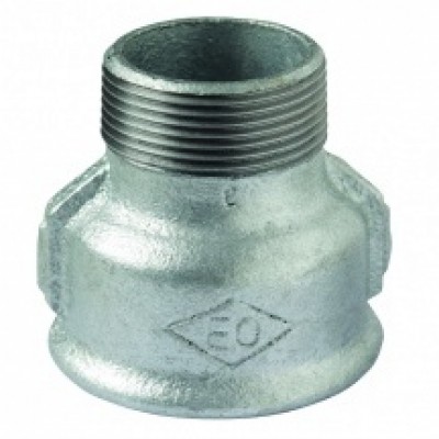 Manchon réduit en fonte malléable galvanisé N° 246 femelle-mâle diamètre 15-12mm ATUSA