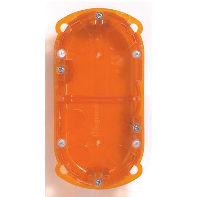 Boîte d'encastrement ronde multi matériaux - 2 postes - diamètre 67 mm x 40 mm - LEGRAND