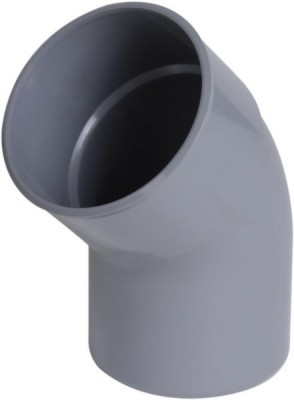 Coude simple MF 45° PVC gris diamètre 110 mm NICOLL