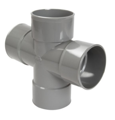 Culotte femelle femelle 87°30 double parallèle diamètre 32 mm NICOLL