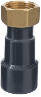 Union mixte métal/PVC-U femelle à visser diamètre 25-20 x 27 avec joint EPDM et écrou laiton GIRPI