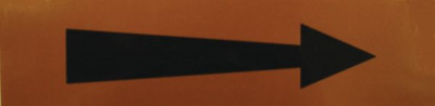 Etiquette flèche jaune 200 x 50 x 10 mm paquet de 5 pièces SELF CLIMAT 