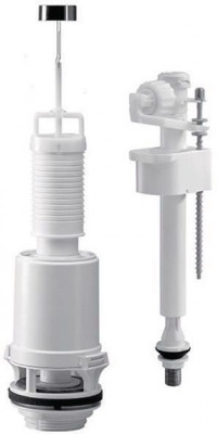 Mécanisme spécifique ASP43 bouton chromé pour réservoir aspirambo Porcher avec robinet SIAMP