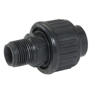 Manchon union d'adaptation métal plastique femelle à coller diamètre 32mm fileté mâle 26/34 NICOLL