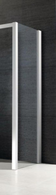 Paroi Jazz+ fixe en verre transparent argent mat 90 cm LEDA