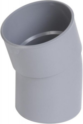 Coude 20° mâle/femelle PVC pour tube d'évacuation gris diamètre 75 mm NICOLL