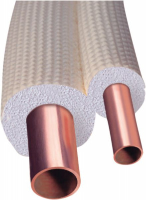 Tube cuivre Ecutherm recuit gainé diamètre 16 x 1 mm couronne de 50 m TALOS