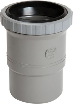 Manchon simple de dilatation mâle/femelle PVC gris diamètre 80 mm NICOLL