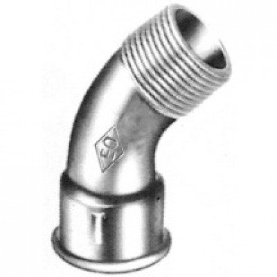 Courbe fonte malléable galvanisé 12x17 ATUSA