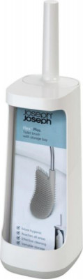 Brosse de toilette avec rangement Flex plus blanc gris 