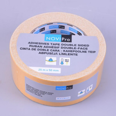 Adhésif double face toile 25000 x 50 mm NOVIPRO