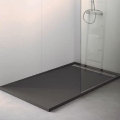 Receveur DAILY'C caniveau ardoise anthracite 120 x 90 cm  