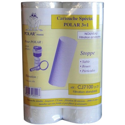 Cartouche filtrante anti-boue, jetable pour PSD1 POLAR FRANCE