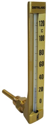 Thermomètre vertical droit longueur 63mm 0/120° C DISTRILABO