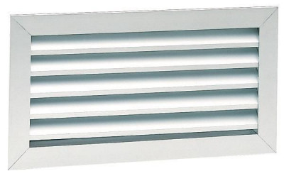 Grille reprise aluminium + filtre blanc ATLANTIC