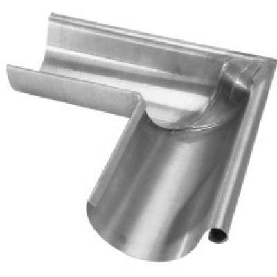 Equerre gouttière Lyonnaise de 25 zinc naturel intérieur UMICORE VM ZINC