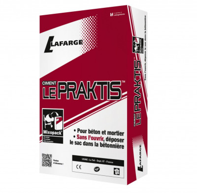 Ciment pour béton et mortier Praktis sac de 25 kg