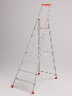 Marchepied MP Pro aluminium 7 marches hauteur de travail 3,44 m TUBESCA