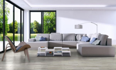 Carrelage Sol Intérieur Tavira Gris Clair Mat 222 X 897 Cm Portoceram