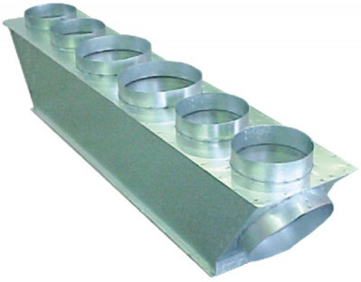 Plénum de soufflage isolé M1 taille xs pour gainable Cs-e18rd3eaw piquages 3 x 200 