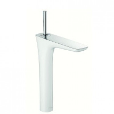 Mitigeur de lavabo PURAVIDA blanc chromé HANSGROHE