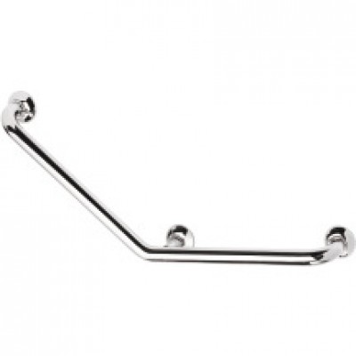 Barre d'appui coudée 135° 3 platines réversibles chrome PELLET