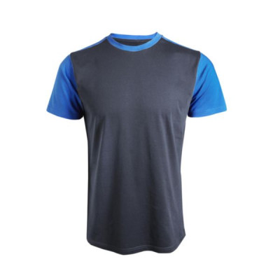 T-shirt bicolore noir/bleu taille L