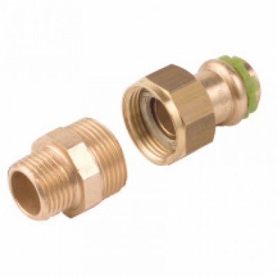 Union cuivre droit à sertir mâle-femelle 15-15x21 COMAP