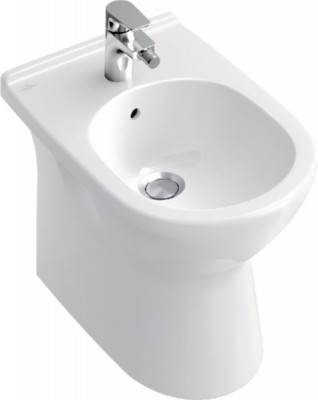 Bidet sur pied O.Novo en porcelaine avec trop-plein blanc 36 x 56 cm VILLEROY ET BOCH