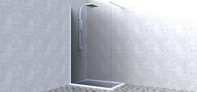 Paroi Domino Walk Timeless 100cm verre transparent - ALTERNA