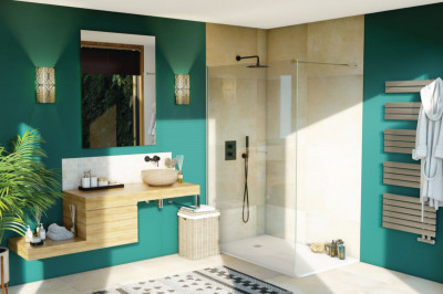 Paroi Domino Walk Timeless 120cm verre transparent - ALTERNA