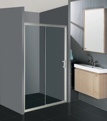 Paroi de douche VERSEAU accès de face coulissant 2 vantaux 100 cm - ALTERNA