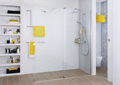 Paroi de douche coulissante PUREDAY 160 cm gauche