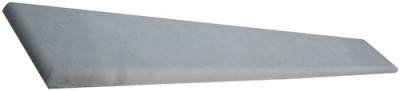 Dalle de mur arrondie avec chaperon 251,5 x 25 x 3,5 cm ADG