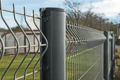 Poteau Axis design gris 7016 longueur 1,60 m DIRICKX