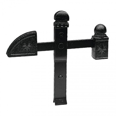 Arrêt de grille à sceller fonte noir 42 mm NORAIL