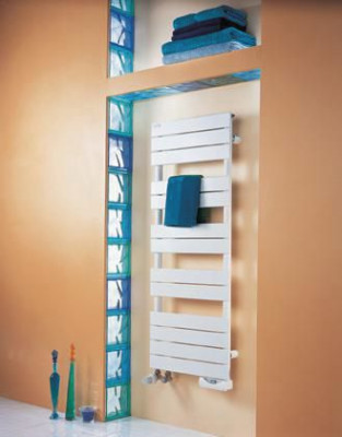 Radiateur sèche-serviettes REGATE mixte 980 W hauteur 1898 mm largeur 600 mm blanc