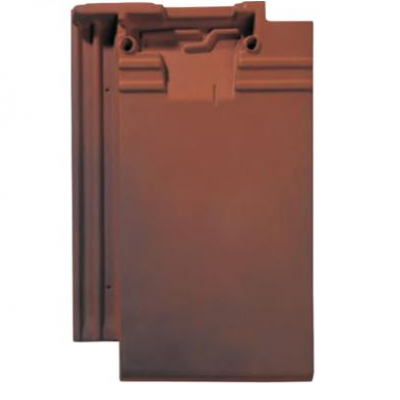 Tuile Fontenelle rouge vieilli 350x244 mm MONIER