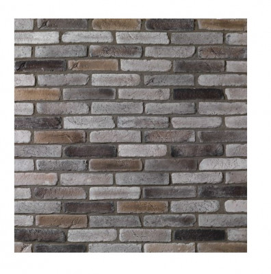 Brique de parement gris nuancé 22 x 5 x 1,5 cm paquet de 0,5 m2 ORSOL PRODUCTION